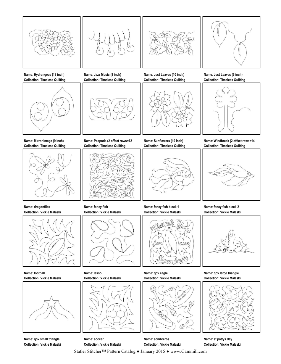 Stitching Pattern Templates, Page 47