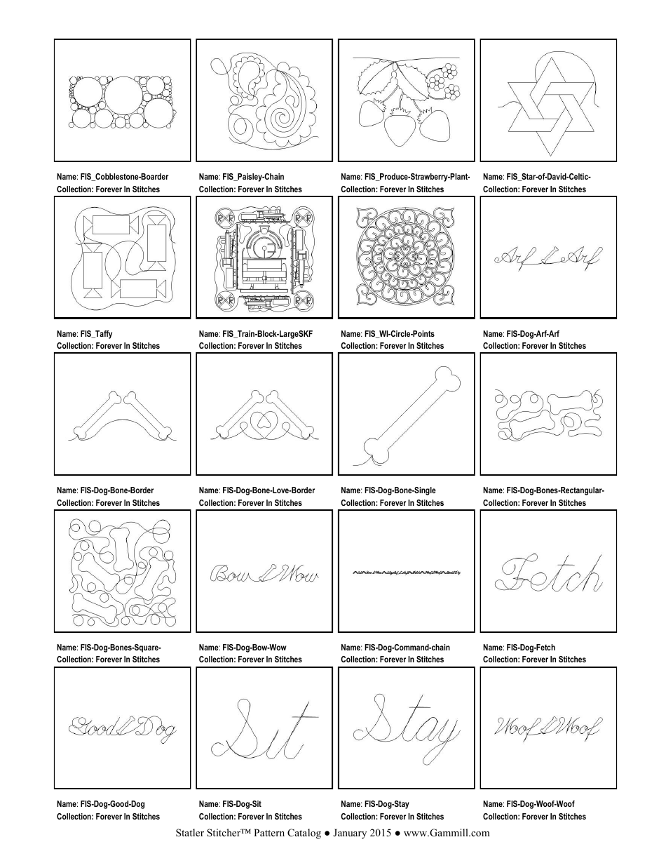 Stitching Pattern Templates, Page 6
