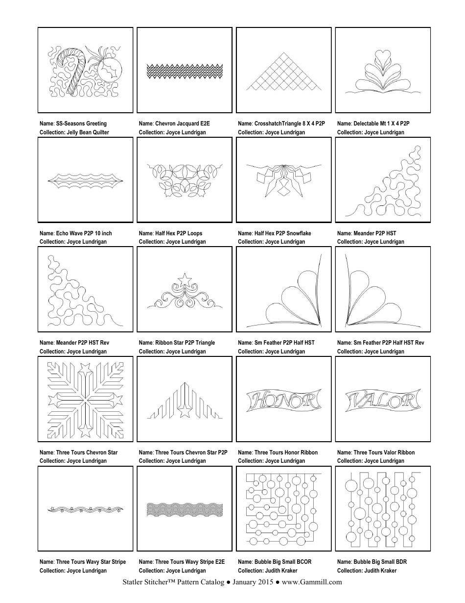 Stitching Pattern Templates, Page 8