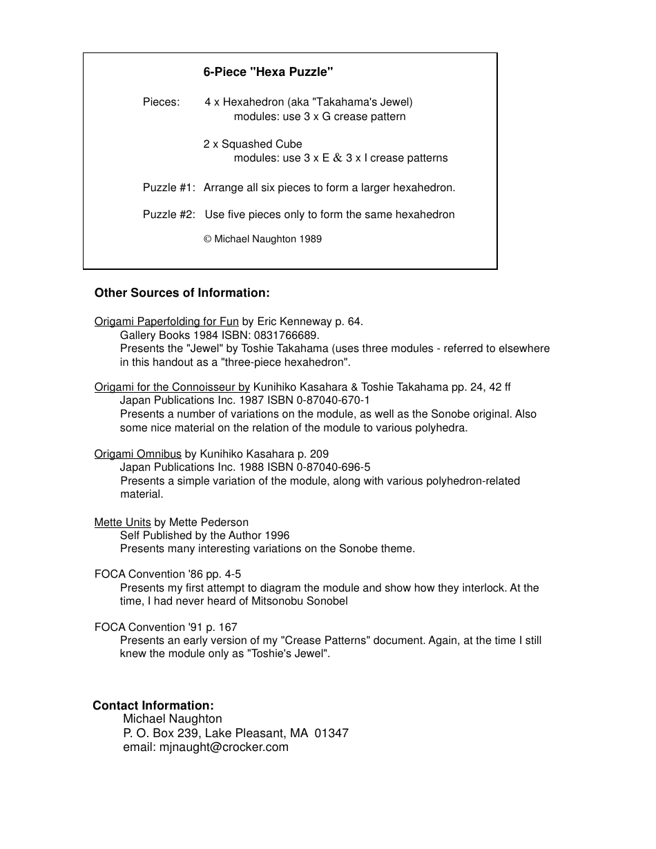Sonobe Module Origami With Variations - Michael Naughton, Page 8