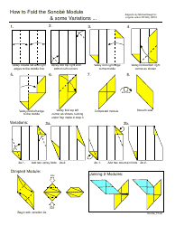 Document preview: Sonobe Module Origami With Variations - Michael Naughton