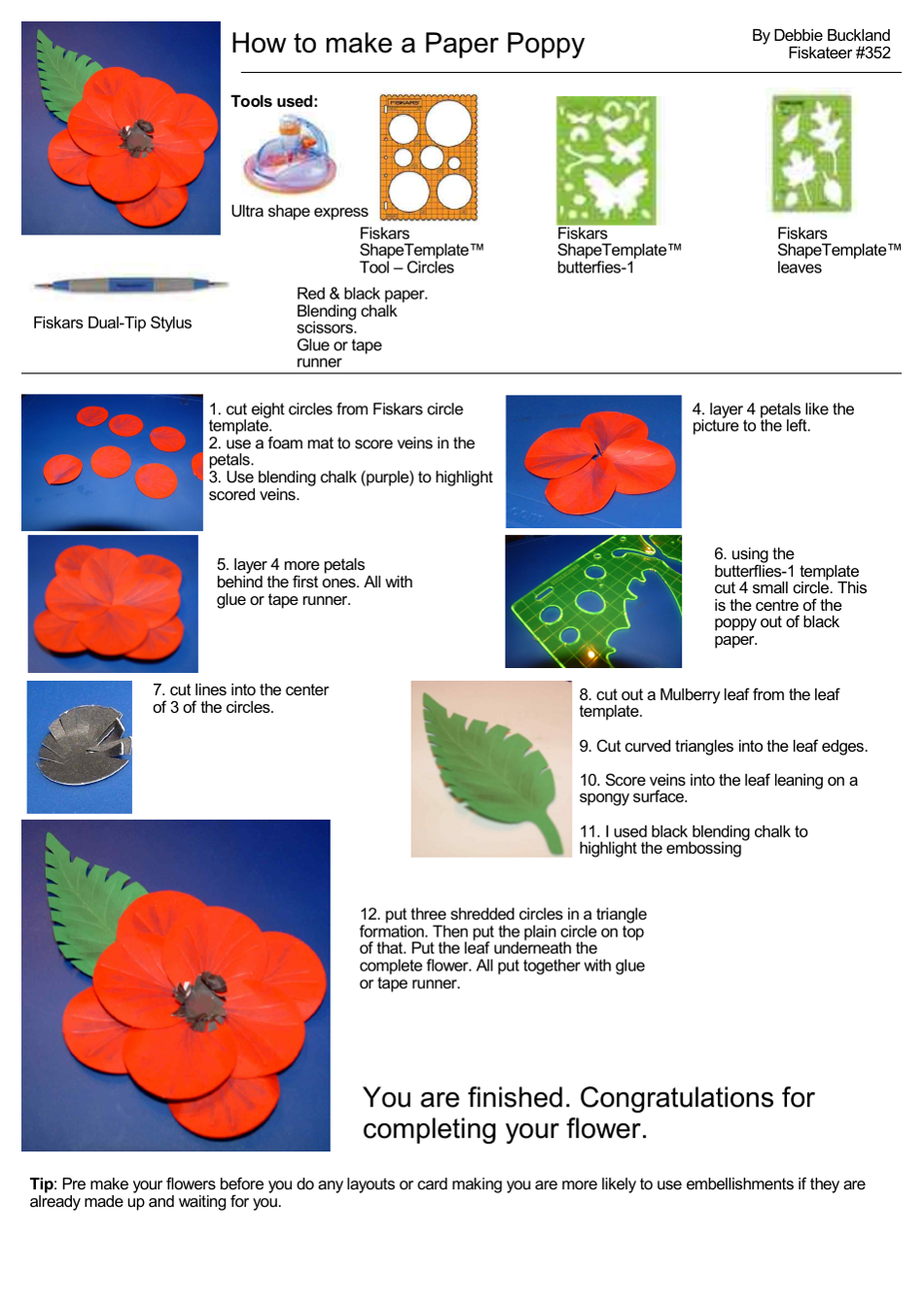 Paper Poppy Craft Guide - Learn How to Make Beautiful Paper Poppies