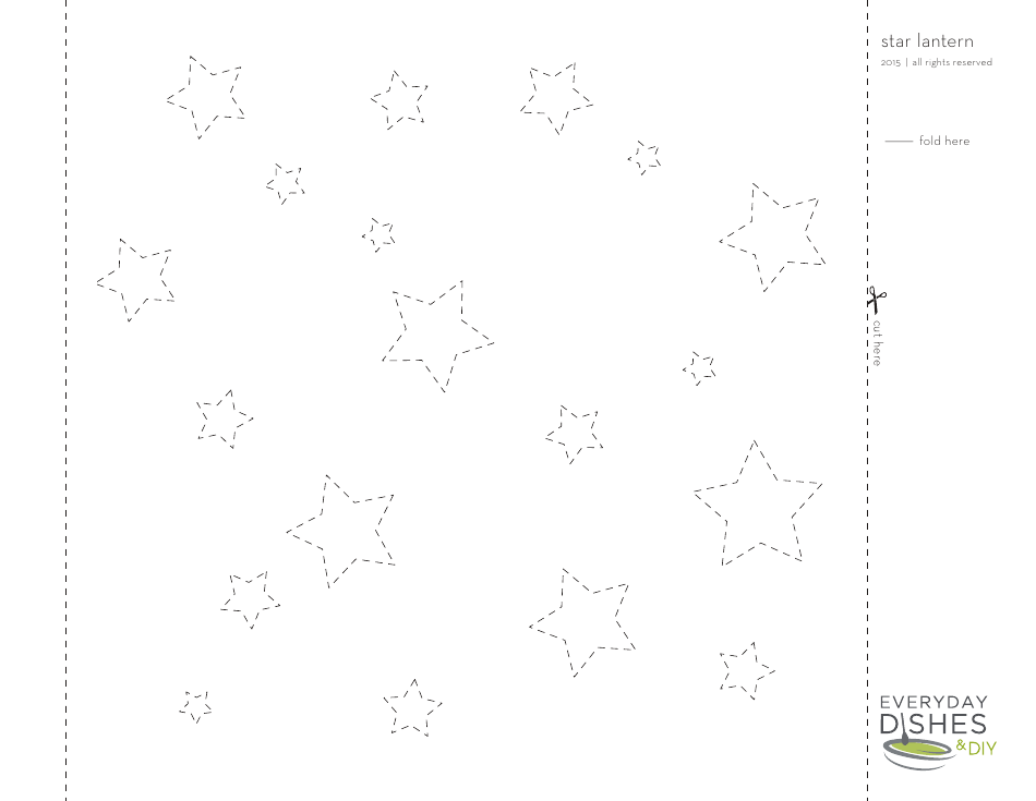 Star Lantern Template - Design for Download