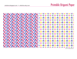 Document preview: Printable Origami Paper