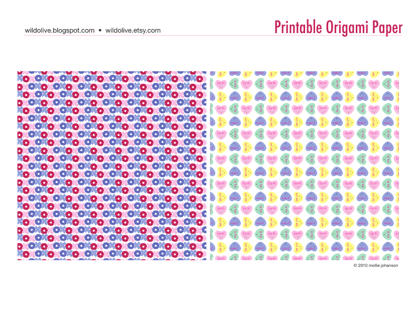 Printable Origami Paper - Colorful Pack of Printable Paper for Origami Creations