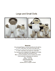 Document preview: Mother and Child Doll Templates