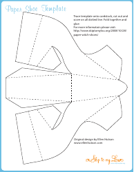 Document preview: Paper Shoe Template