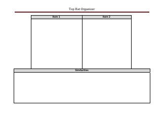 Document preview: Top Hat Organizer Template