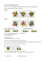 Maple Leaf Quilt Pattern Template - Cindy Carter, Page 12