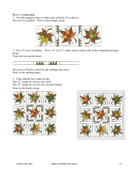 Maple Leaf Quilt Pattern Template - Cindy Carter, Page 13