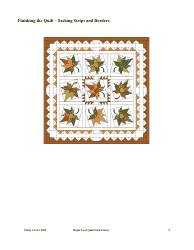 Maple Leaf Quilt Pattern Template - Cindy Carter, Page 9