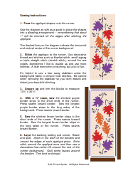 Autumn Leaves Table Runner Fusible Applique Template - Jane Spolar, Page 3