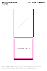 Document preview: Mini Suggestion Box Artwork Template