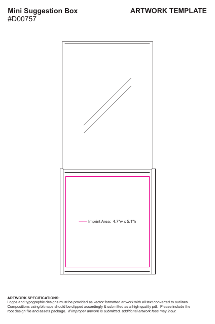 Mini Suggested Box Artwork Template - Professional and customizable suggestion box artwork template