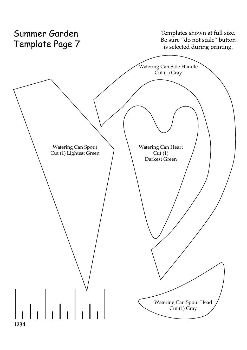 Summer Garden Quilt Pattern Templates - Lynette Anderson Designs, Page 11