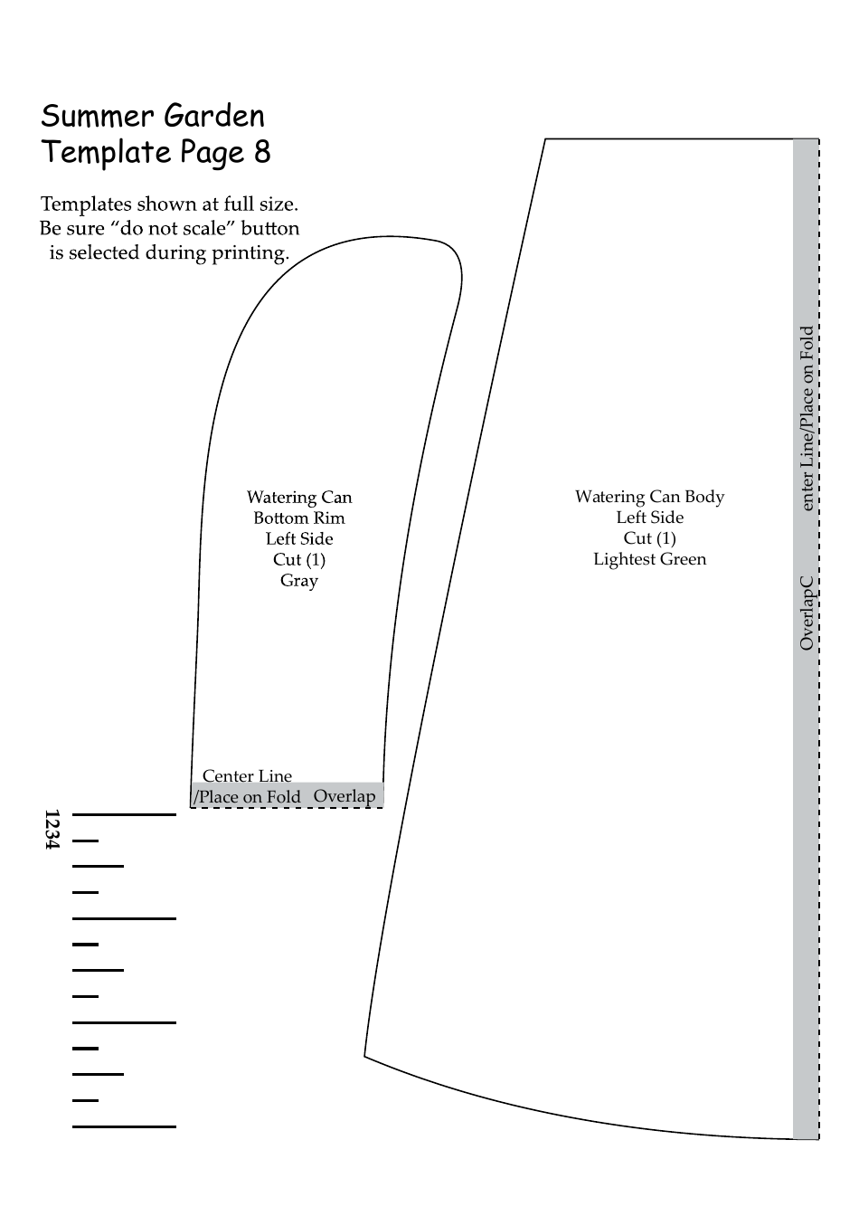 Summer Garden Quilt Pattern Templates - Lynette Anderson Designs, Page 12