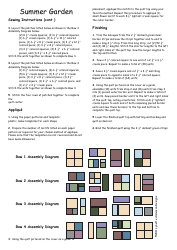 Summer Garden Quilt Pattern Templates - Lynette Anderson Designs, Page 4