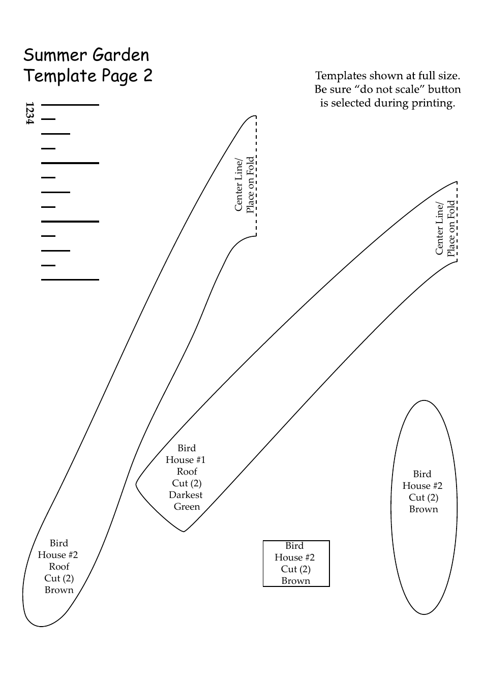 Summer Garden Quilt Pattern Templates - Lynette Anderson Designs, Page 6