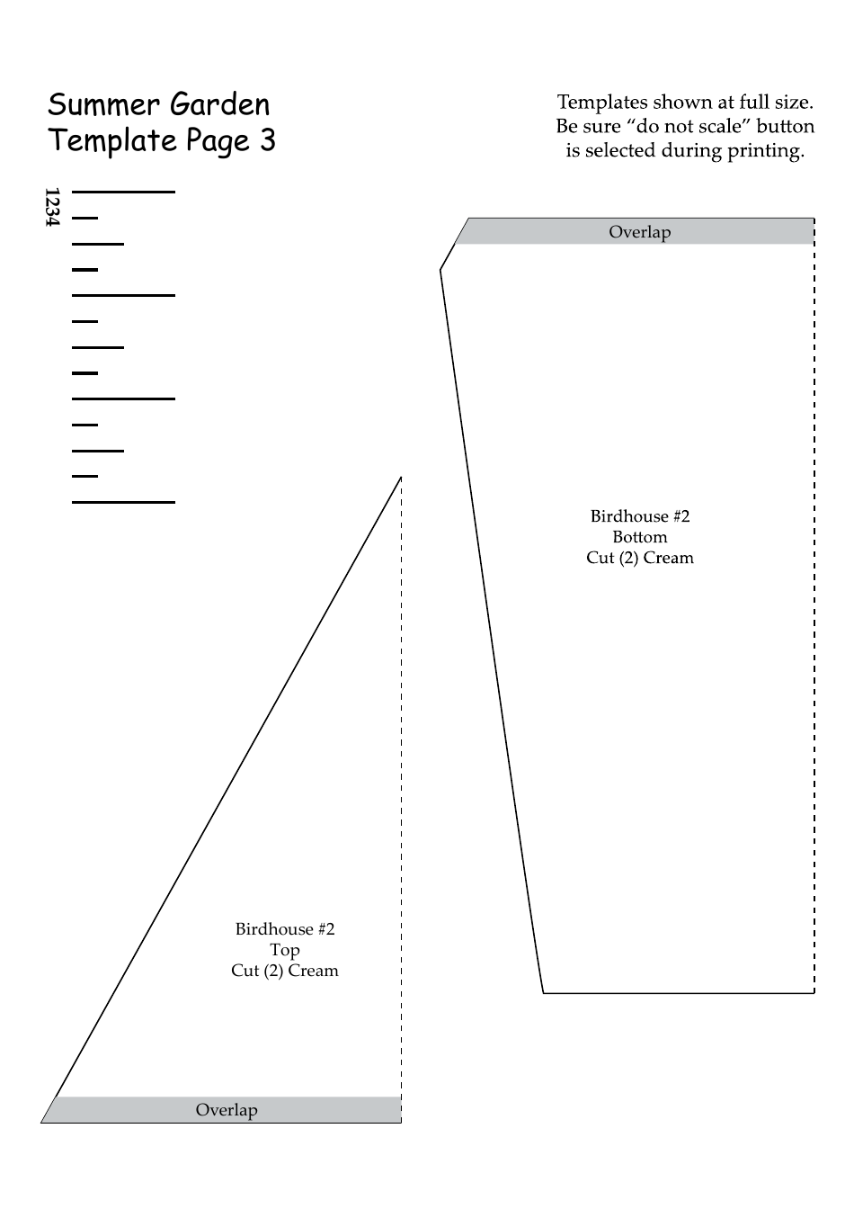 Summer Garden Quilt Pattern Templates - Lynette Anderson Designs, Page 7