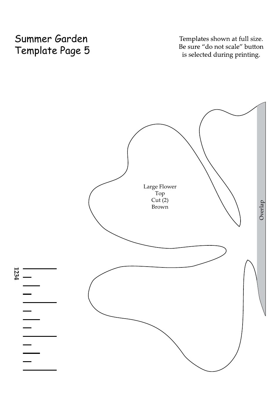 Summer Garden Quilt Pattern Templates - Lynette Anderson Designs, Page 9