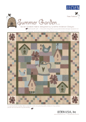 Document preview: Summer Garden Quilt Pattern Templates - Lynette Anderson Designs