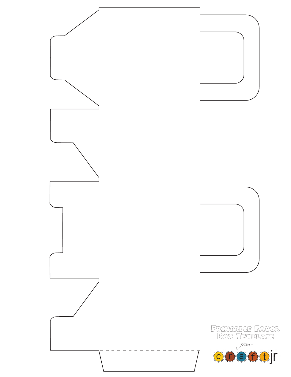 Favor Box Template Printable