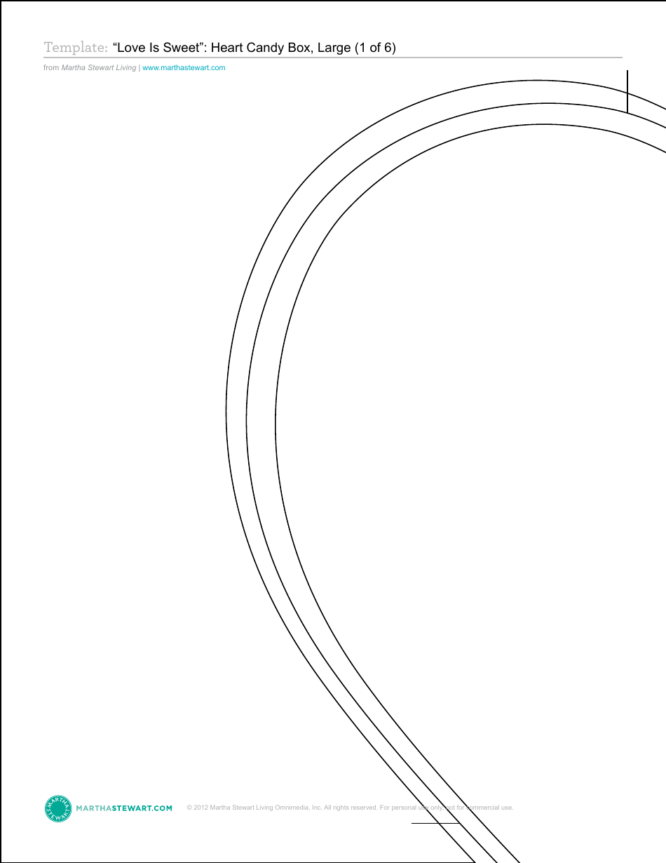 Large Paper Heart Candy Box Template - Martha Stewart Living Omnimedia, Page 2