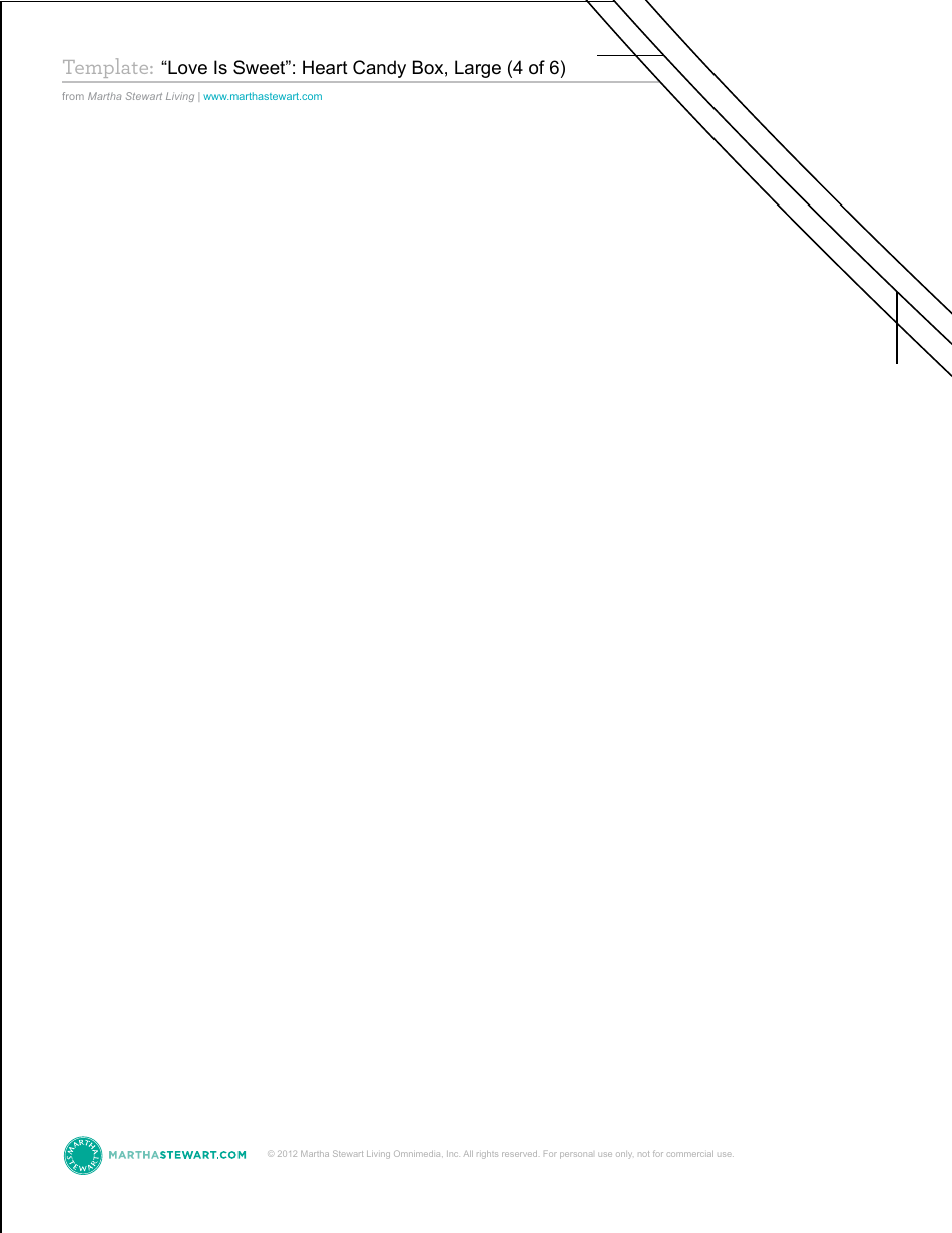 Large Paper Heart Candy Box Template - Martha Stewart Living Omnimedia, Page 5
