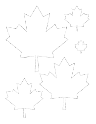 Paper Maple Leaf Templates - Wintergreen, Page 2