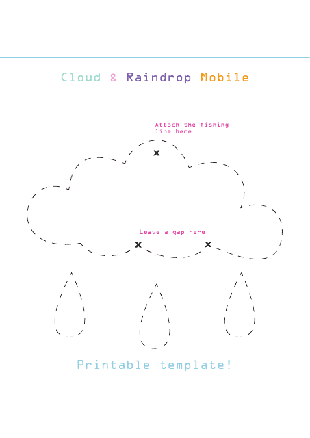Cloud & Raindrop Mobile Template - Document