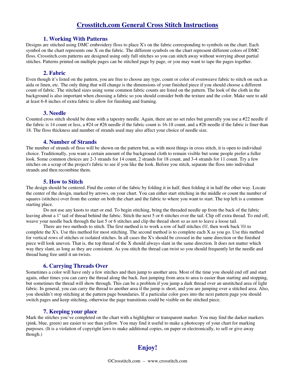 Flowers Stitching Pattern Template - Crosstitch, Page 4