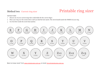 Paper Ring Sizer Template, Page 2