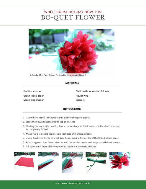 Bo-Quet Flower Paper Craft