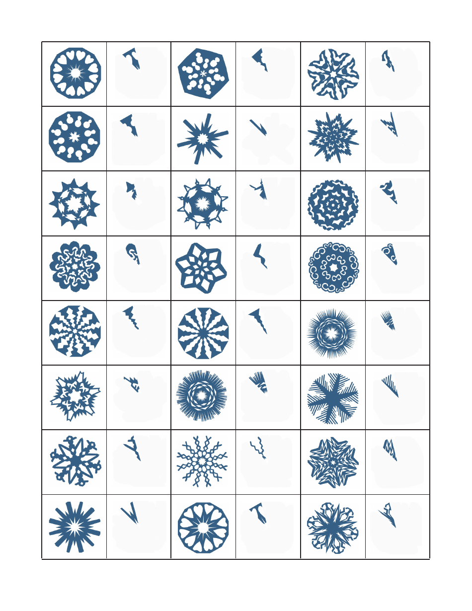 Paper Snowflake Templates, Page 12