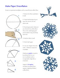 Document preview: Paper Snowflake Templates