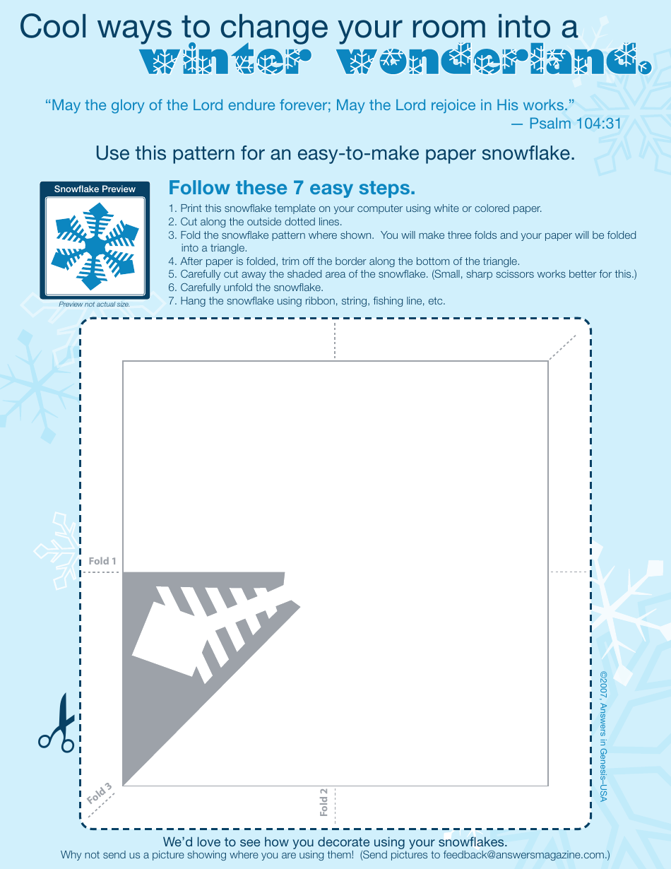 Paper Snowflake Templates - Answers in Genesis, Page 3