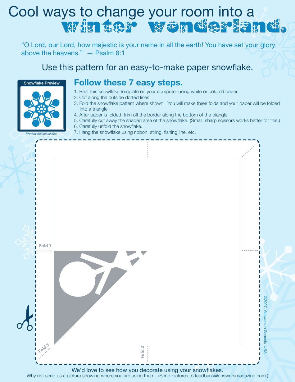 Paper Snowflake Templates - Answers in Genesis, Page 5