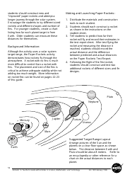 Paper Rocket Template - Teacher Information, Page 2