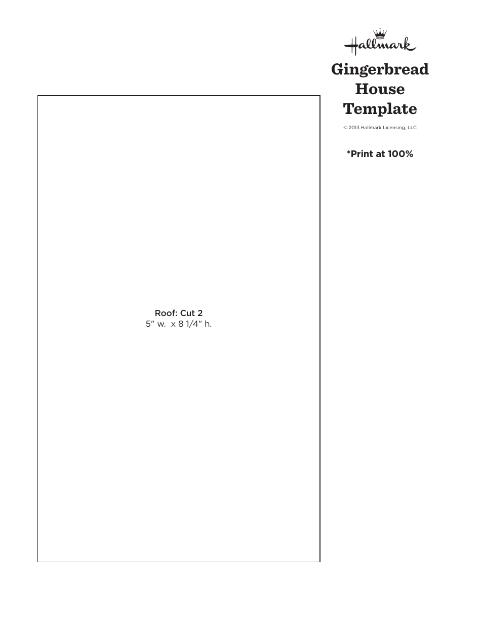Gingerbread House Template - Hallmark, Page 5