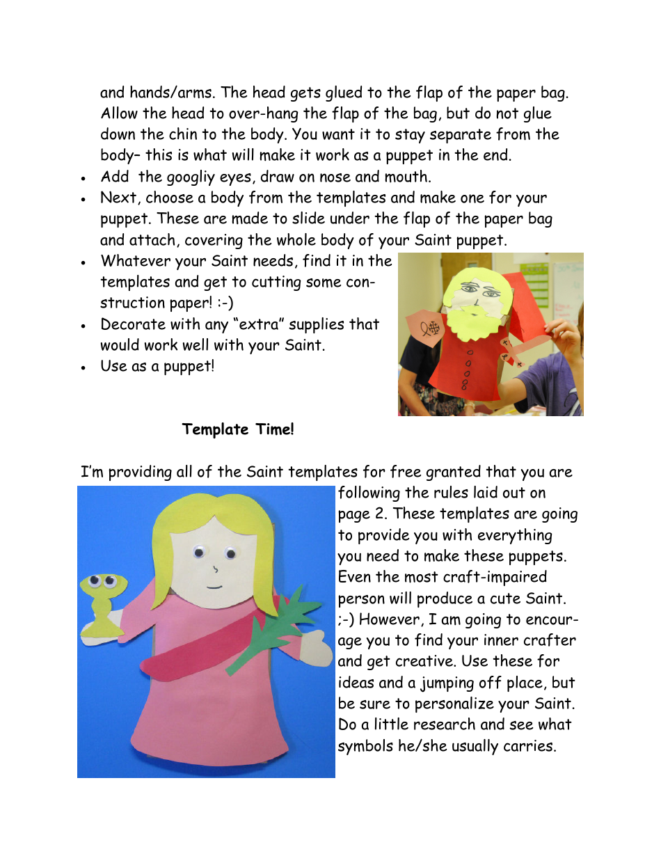 Saint Puppet Templates - Catholic Icing, Page 6