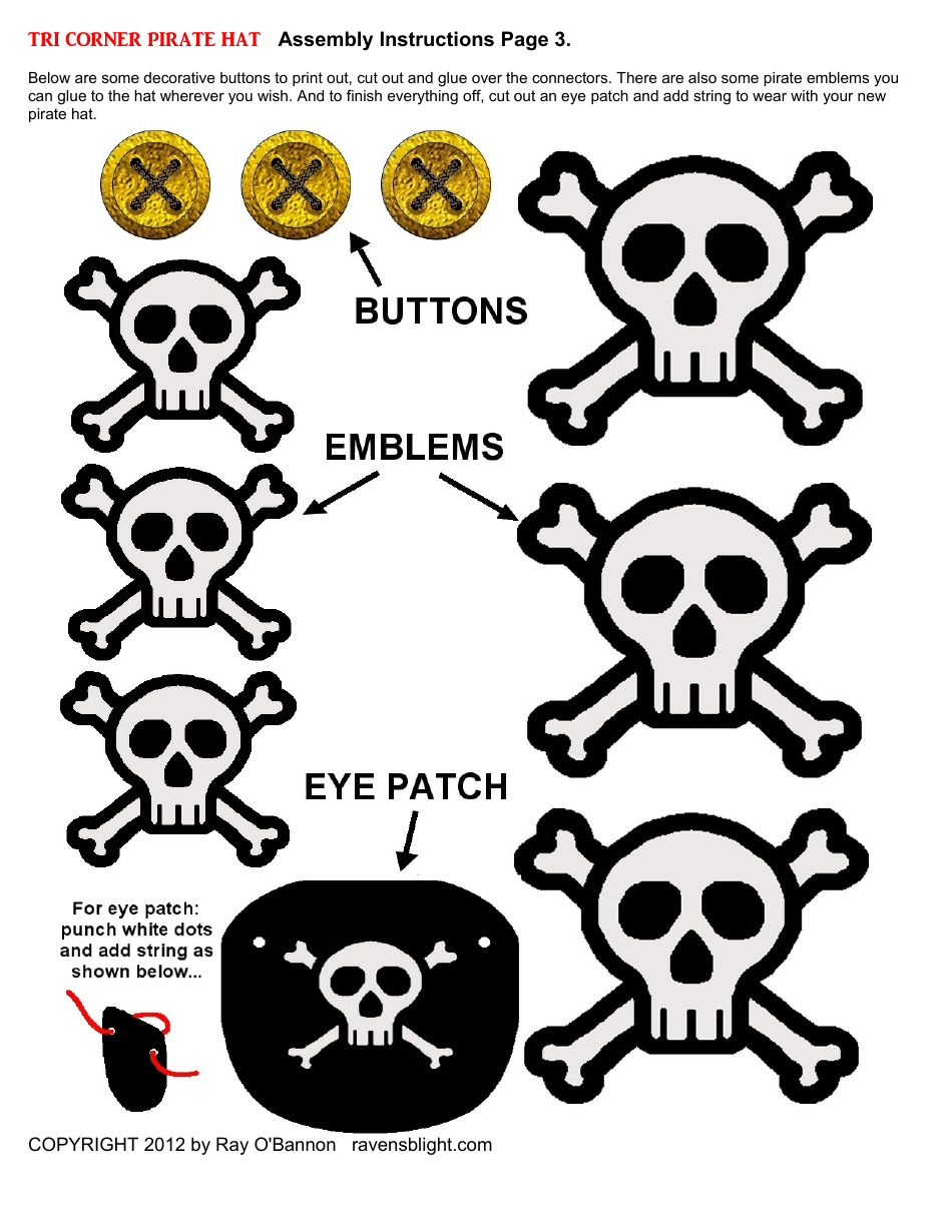 Brown Paper Tri Corner Pirate Hat - Ray Obannon, Page 3