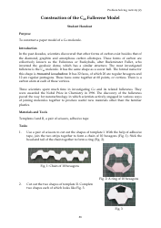 Document preview: Buckyball Paper Model Template