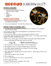 Paper Scarecrow Craft Template - Tools to Grow, Page 2