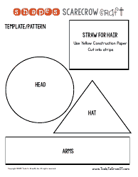 Paper Scarecrow Craft Template - Tools to Grow, Page 3