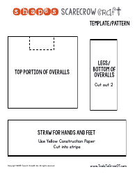 Paper Scarecrow Craft Template - Tools to Grow, Page 4