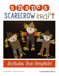 Document preview: Paper Scarecrow Craft Template - Tools to Grow