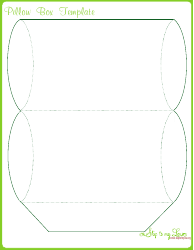 Document preview: Pillow Box Template