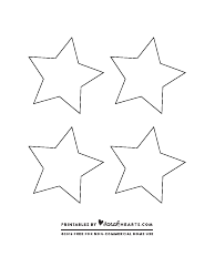 Document preview: Star Templates - Sarah Hearts