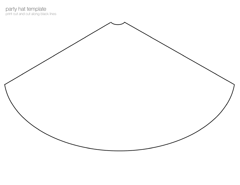 Party Hat Template - Small