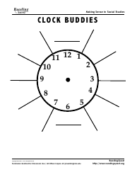 Document preview: Clock Buddies Template - Reading Quest